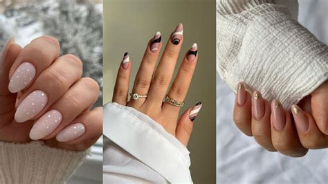 uñas almendradas nude|Uñas almendradas nude: 6 ideas minimalistas 